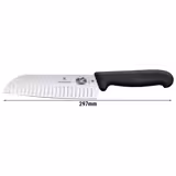 VICTORINOX | FIBROX - Santoku avec lame alvéolée - Lame: 170 mm