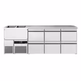 Banco Spillatura Birra PREMIUM - 2500x700mm - 6 Cassetti