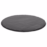 (6 unid) Tábua de ardósia - Ardósia natural - Conjunto de 6 peças - Ø320mm - Preto