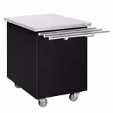 Kassenwagen DANZIG - 700mm - mit Tablettrutsche - Schwarz