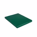 Prkénko na krájení - 250x400 mm - Tloušťka: 20 mm - HACCP vyhovuje - PE 500 (HDPE) - zelená - s protiskluzovými nožičkami - vhodné do myčky