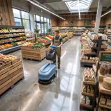 Autolaveuse Professionnelle à guidage manuel - Rendement 1350m²/h - Largeur de travail 36cm - Batterie 24V - Autonomie 2h - Chargeur inclus