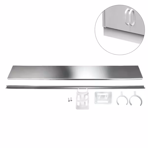 Rozsdamentes acél alépítmény - 1 800x125x13 mm - kompatibilis ASK-, ADK-, SSK-, SSR-, SSIE-, WDR- és WSR-sorozattal