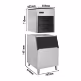 Eiswürfelbereiter - Nugget - 335 kg /24 h - inkl. Eisvorratsbehälter