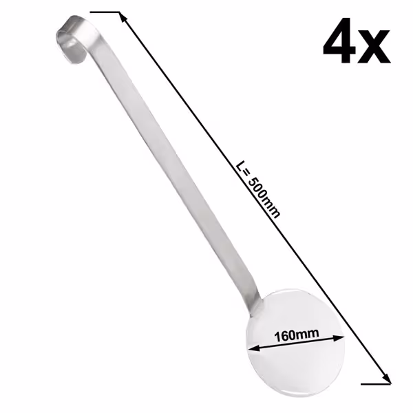 (4 pcs) Rice Spoon - Ø160mm - Stainless Steel