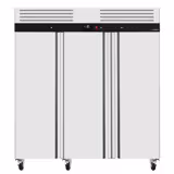 Armoire réfrigérée négative en acier inoxydable ECO - 1800 litres - avec 3 portes en inox - face intérieure des portes en plastique