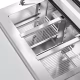 Saladette PREMIUM - 900mm - 2 Glastüren - mit Einlass für 4x GN 1/3 & Glasdeckel