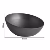 (6 stuks) kom - FROSTFIRE - Aluminium - 1,9l - vierkant - 265x265mm - Diepte: 120mm - Zwart