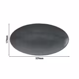 (2 sztuki) SELTMANN WEIDEN | Talerz coupe – 330 x 180 mm – antracyt