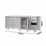 Vrieswerkbank ECO - 1800x700mm - met 3 deuren