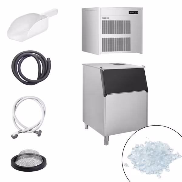 Aparat za ledene pahuljice - 390 kg/24 h - uklj. spremnik za led