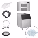 Machine à glace en grains - 390kg/24h - incl. bac à glaçons