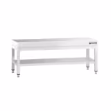 Em aço inoxidável AISI 304 Mesa de trabalho PREMIUM - 1200x700mm - com prateleira inferior