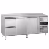 Kühltisch ECO - 1795x700mm - mit 2 Türen - 2 Schubladen - mit Aufkantung