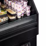 Witryna chłodnicza PREMIUM Helsinki - 1200x800mm - 199L - Czarny - 4 półki - z oświetleniem LED - z miejscem do przechowywania na górze i na dole