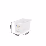 (6 Stück) CAMBRO | SafeTrak - Polypropylen-Behälter GN 1/4 - Milchig - Höhe: 150mm