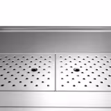 Direct Draw Beer Dispenser / Kegerator PREMIUM – 2 sinks left - 1950×700 mm - stainless doors