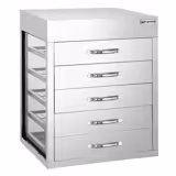 Stoomkoker / Dim sum-stoomkoker - elektrisch - 2,5kW - digitaal - incl. opzet-stoomkast met 5 lades