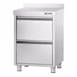 Ladekast PREMIUM - Rvs - 2 lades - 500x600mm - (h)870mm