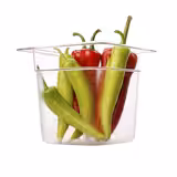 (6 pcs) Polycarbonate Bac GN GN 1/6 - transparent - 2,2L - Profondeur: 150mm