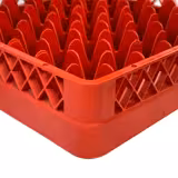 Glazenwaskorf 1/1 - 500x500mm - 49 vakken - rood - past op ARU49N