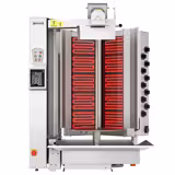 Elektromos kebab robot - 10 égő - V-alakú - max. 150 kg