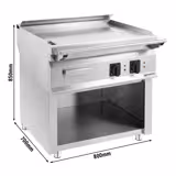 Elektro Teppanyaki Bratplatte - 9 kW - inkl. Unterbau