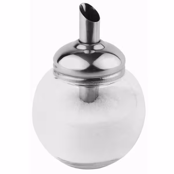 (6 peças) Distribuidor de açúcar - vidro - 150 ml - com tubo doseador