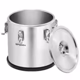 RVS geïsoleerde drankencontainer - 20,0 liter - hoogte 360mm - antislip bodem