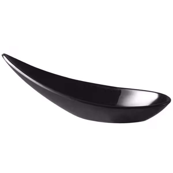 (60 szt.) Łyżka fingerfood - MING HING - Melamina - 110x45x40mm - Czarny