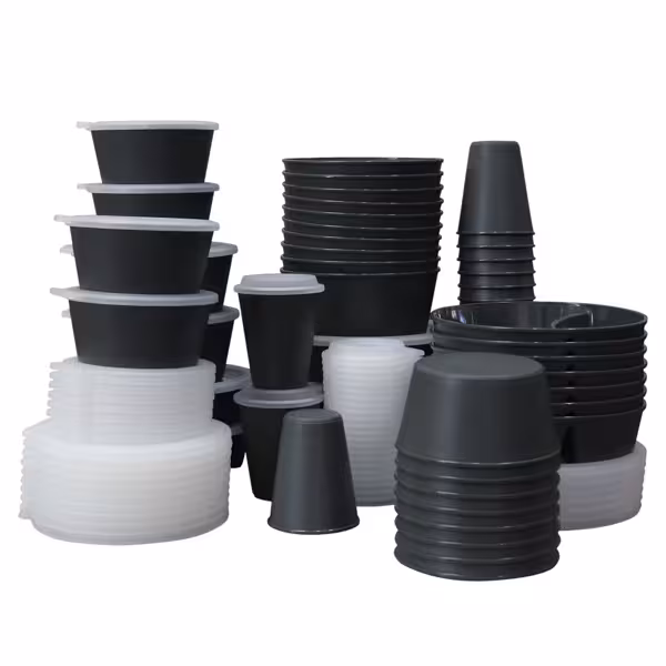 Starter set riutilizzabile 1 in PP - Nero/Trasparente