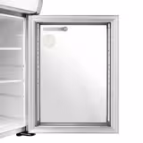 GASTRO-COOL | Minibár hűtőszekrény - 430mm - 62 literes - 1 üvegajtóval és LED világítással - ezüst színű