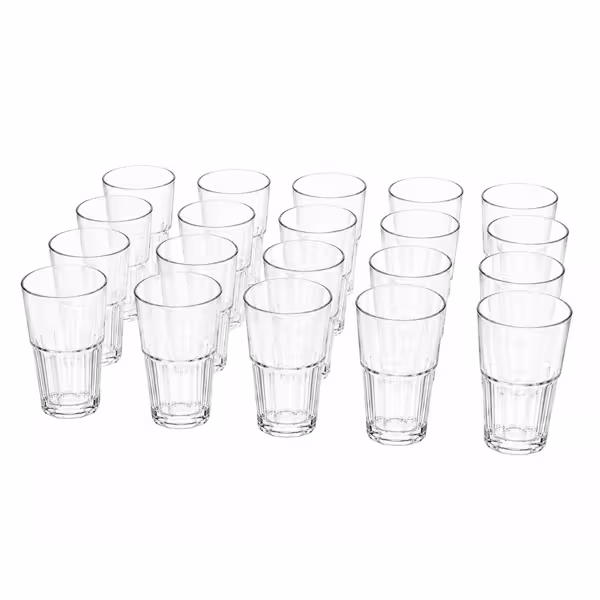 (50 pcs) Polycarbonate Drinking Glass - Clear - 250 ml