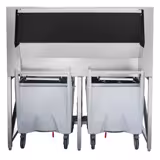 Isbehållare - 1524x1016x1520 mm - sanitetspolyeten, rostfritt stål AISI 304 - Kapacitet: 400 kg