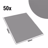 (50 pcs) Damask Table Runner Porto Diamond - 45x130cm - Platinum Grey