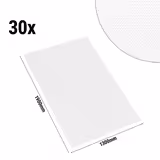 (30 pcs) Damask Tablecloth Porto Diamond - 130x190cm - White