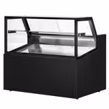 Soğuk Teşhir Dolabı - 1330x910mm - 1 raflı - çift cam - LED aydınlatma; fanlı soğutma - ön panel siyah