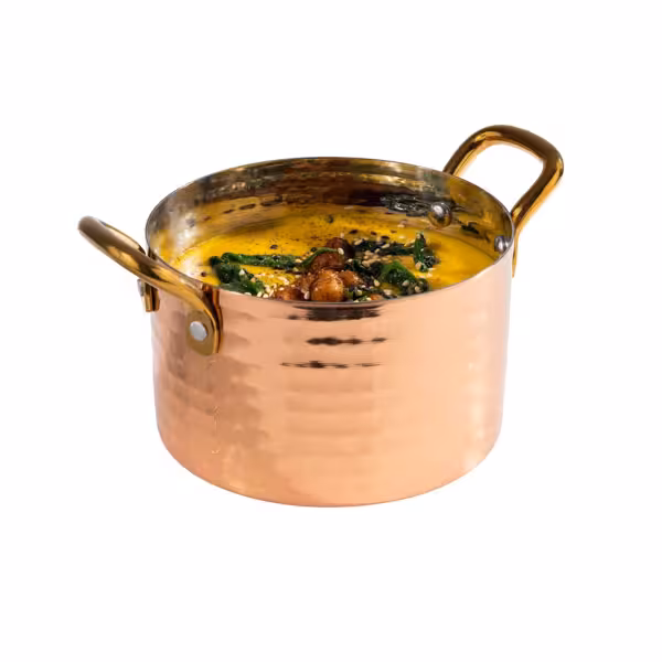 (6 pcs) Serving Pot MUMBAI - Stainless Steel - 600ml - Ø 115mm - Height: 70mm - Copper
