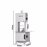 Knochensäge - 1650mm Sägeband - max. Schnitthöhe: 240mm