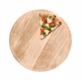 Planche à pizza en bois - Ø 300 mm - avec gouttière