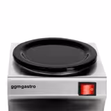 Warmhoudplaat RVS - met glazen oppervlak - 160 W