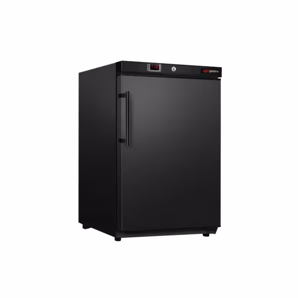 Mini Lagertiefkühlschrank ECO - 200 Liter - mit 1 Tür - Innenseite der Tür aus Kunststoff - Schwarz