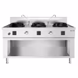 Cuisinière Wok à Gaz - 45 kW - 3 Brûleurs - incl. 2 Robinets