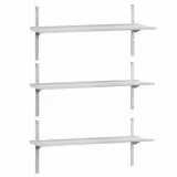 Mensola a parete in acciaio inox PREMIUM - 1800x400mm - con 3 ripiani