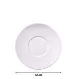 (6 pièces) SELTMANN WEIDEN | Sous-tasse – ronde – Ø 175 mm – Blanc