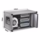 Exhaust Air Purification System with Motor - 4600m³/h - with Pre‑Filter & Activated Carbon Filter - incl. Protective Panel