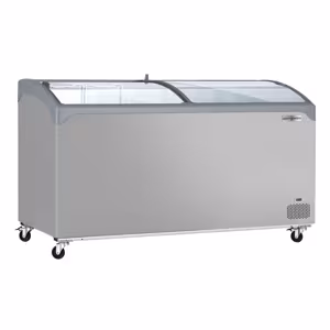 Congelator - 352 litri (capacitate neta) - GRI cu capac din sticla