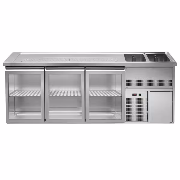 Bierkoeling Premium PLUS - 2500x700mm - 3 glazen deuren