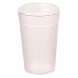 (100 stuks) melkglazen - 300ml - melkwit-transparant - met stapelbaar