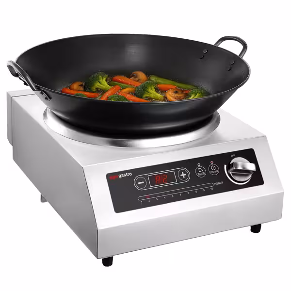 Επαγωγική εστία Wok - 3,5 kW - συμπ. τηγάνι Wok